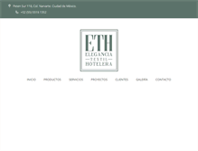 Tablet Screenshot of eth.com.mx