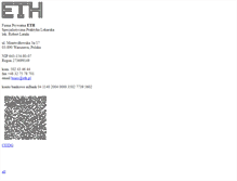 Tablet Screenshot of eth.pl